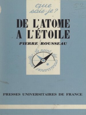 cover image of De l'atome à l'étoile
